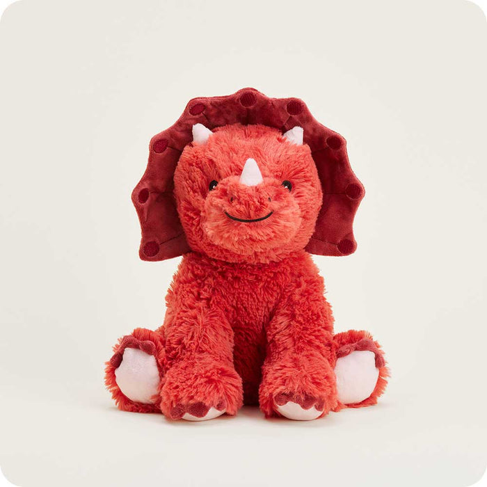 Microwavable Red Triceratops Stuffed Animal Warmies