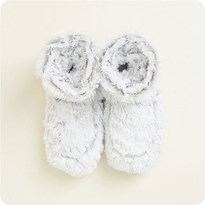 Microwavable Marshmallow Gray Warmies Boots - Warmies USA